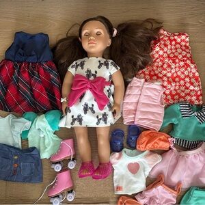 Our Generation Cristina 18" Brown-Haired Doll w/ Set of Clothes